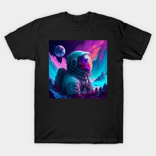 A futuristic astronaut in full spacesuit gear T-Shirt